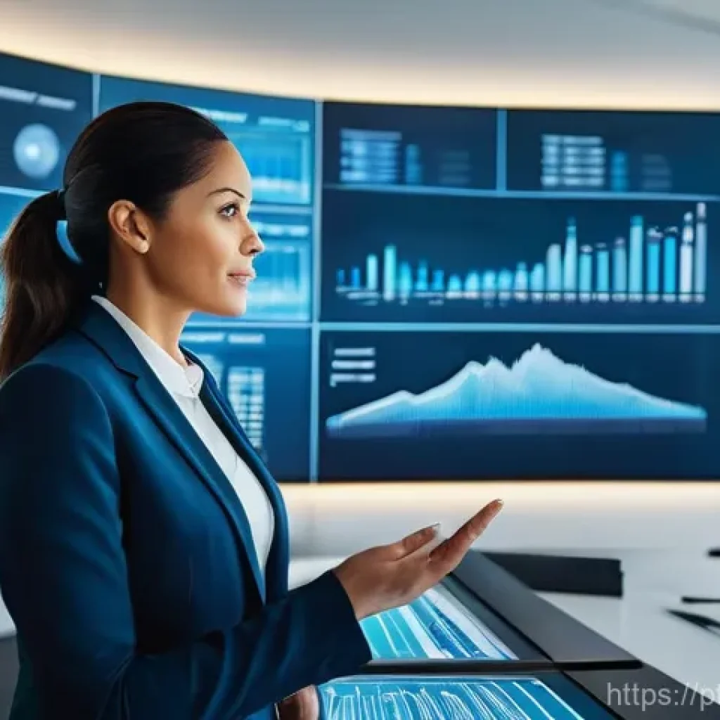 보험중개사 필수 교육 자료 리스트 - A highly competent and professional insurance broker, a woman in her late 30s, confidently presentin...