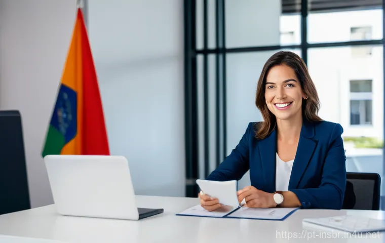 보험중개사 시험 중 급수별 차이 - **Prompt for "Mediador de Seguros (Agente)" (Insurance Agent):**
    "A professional, smiling female...