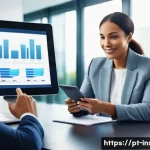 Home 18 보험중개사로서의 지속적인 자기계발 - A professional insurance broker in a modern office setting, engaging attentively with a diverse grou...